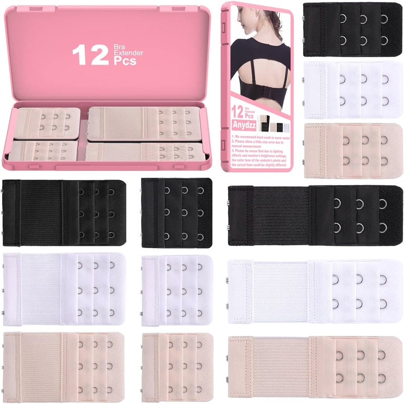 Anydzz Comfortable Bra Extender, Soft and Elastic Bra Closure Extension with Storage Case for all Common Bra Models - Image 1
